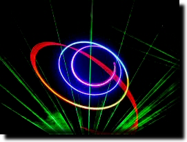 laser beam show